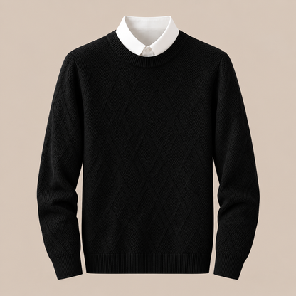 Bernard | Wollpullover Herren mit strukturiertem Strickmuster