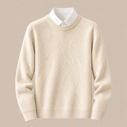 Bernard | Wollpullover Herren mit strukturiertem Strickmuster