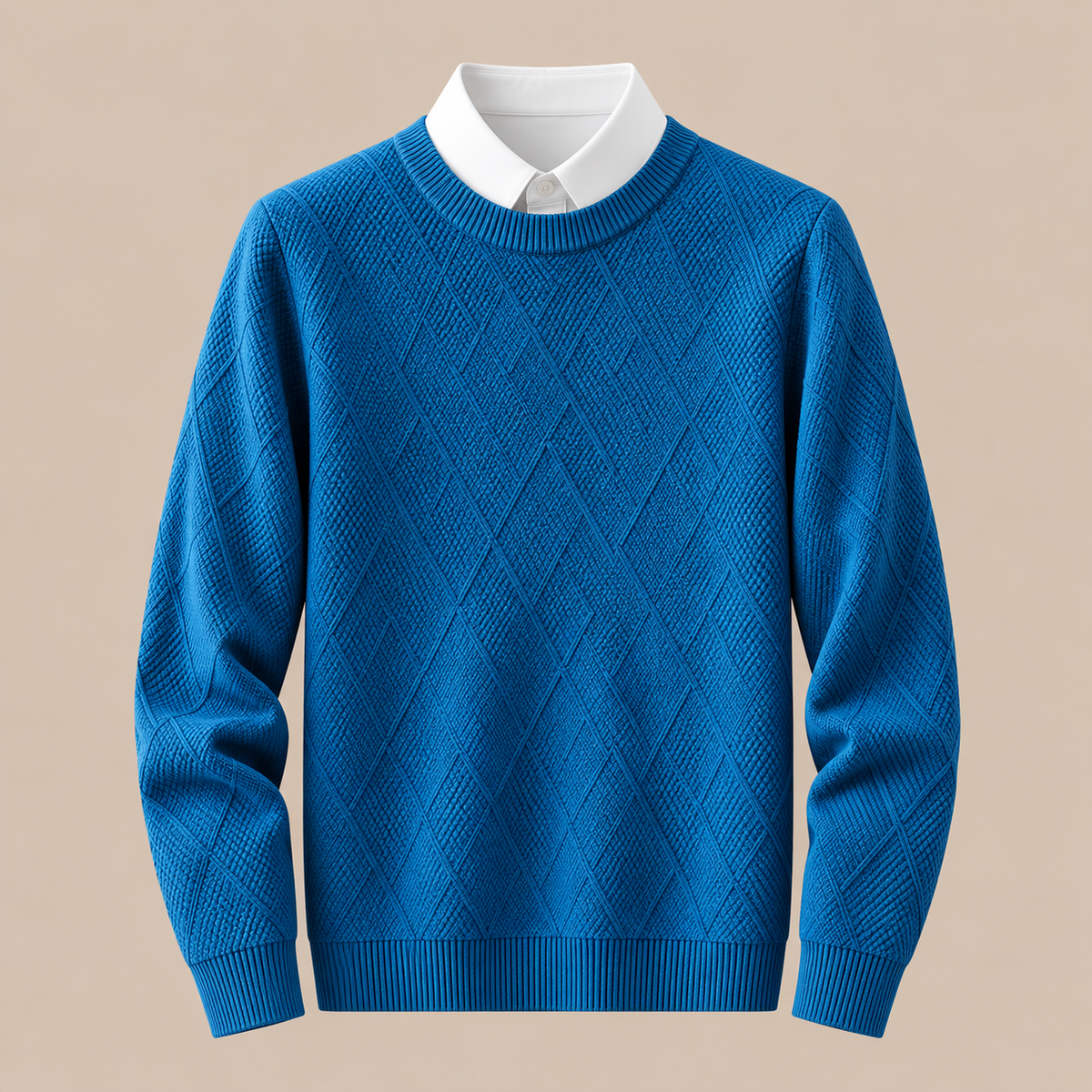 Bernard | Wollpullover Herren mit strukturiertem Strickmuster