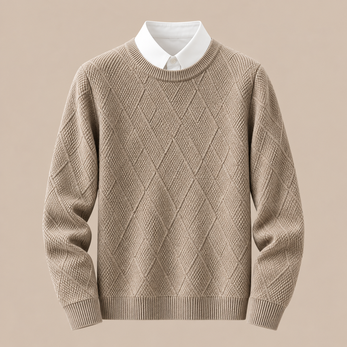 Bernard | Wollpullover Herren mit strukturiertem Strickmuster