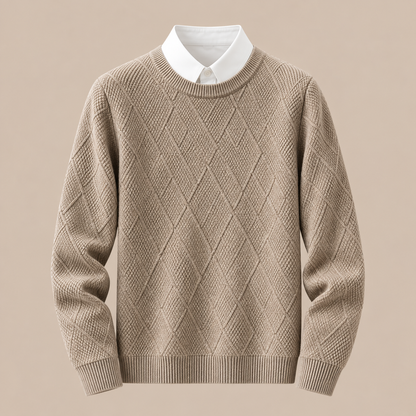 Bernard | Wollpullover Herren mit strukturiertem Strickmuster