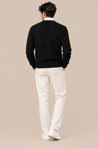 Bernard | Wollpullover Herren mit strukturiertem Strickmuster