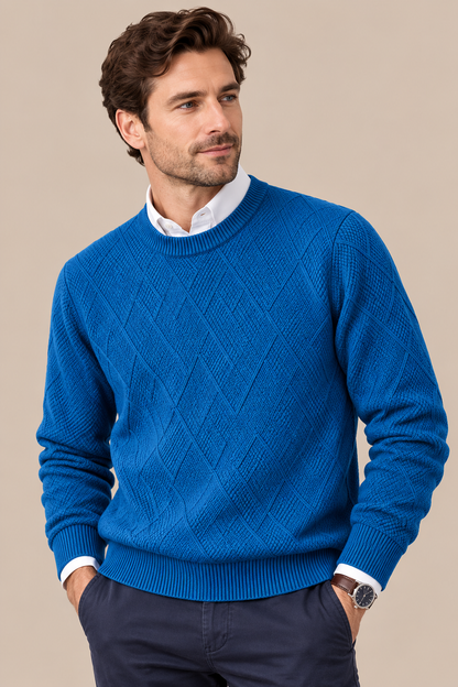Bernard | Wollpullover Herren mit strukturiertem Strickmuster