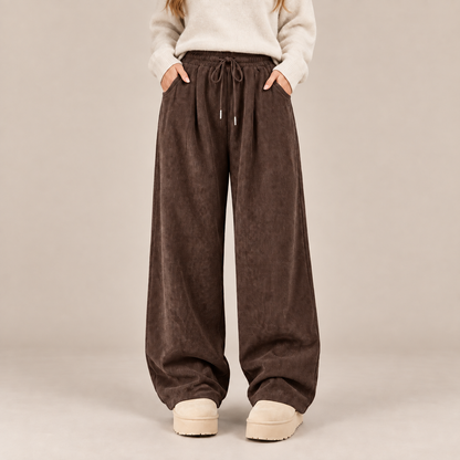 Betzie | Cordhose Damen mit weitem Bein und elastischem Bund