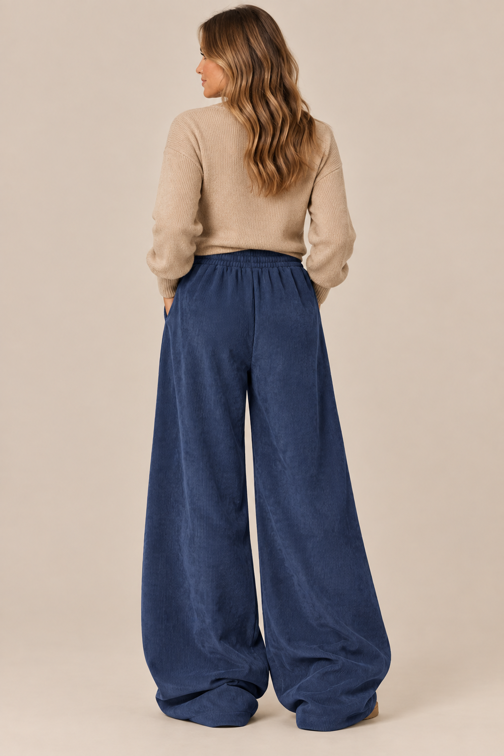 Beverly | Cordhose Damen mit extra weitem Bein und Kordelzug