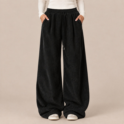Beverly | Cordhose Damen mit extra weitem Bein und Kordelzug