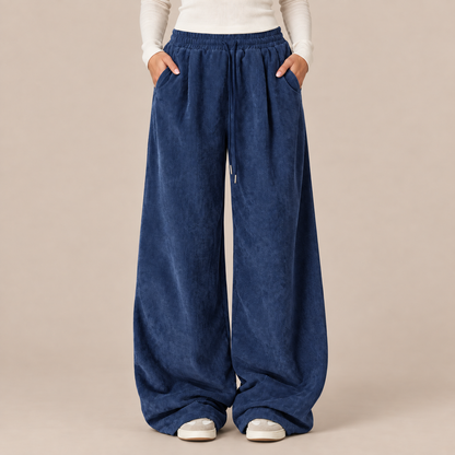 Beverly | Cordhose Damen mit extra weitem Bein und Kordelzug