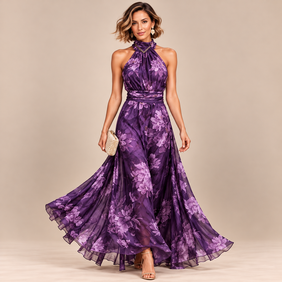 Bloomis | Bodenlanges Maxikleid Mit Floralem Muster