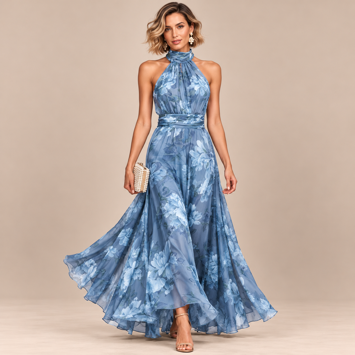 Bloomis | Bodenlanges Maxikleid Mit Floralem Muster