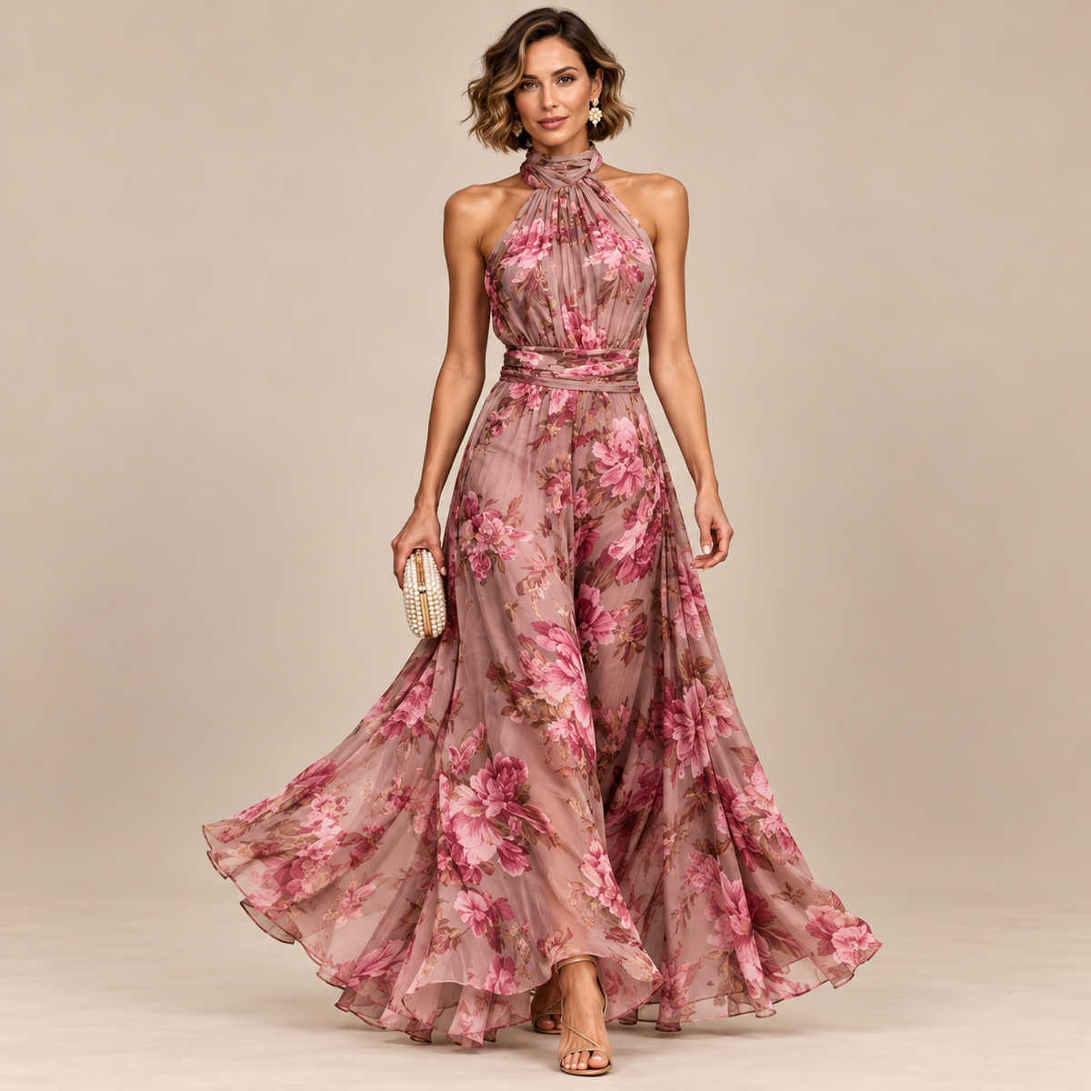 Bloomis | Bodenlanges Maxikleid Mit Floralem Muster
