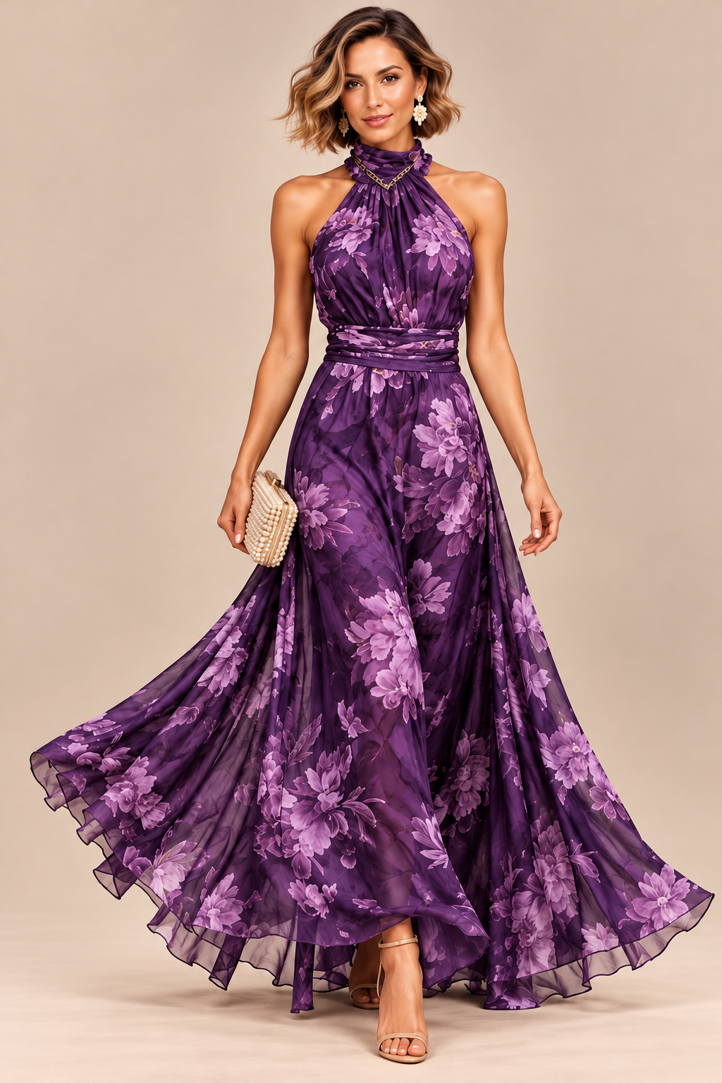 Bloomis | Bodenlanges Maxikleid Mit Floralem Muster