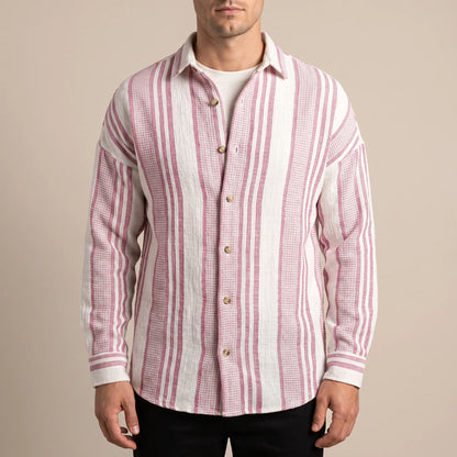 BreezeShirt | Lässiges Gestreiftes Sommerhemd