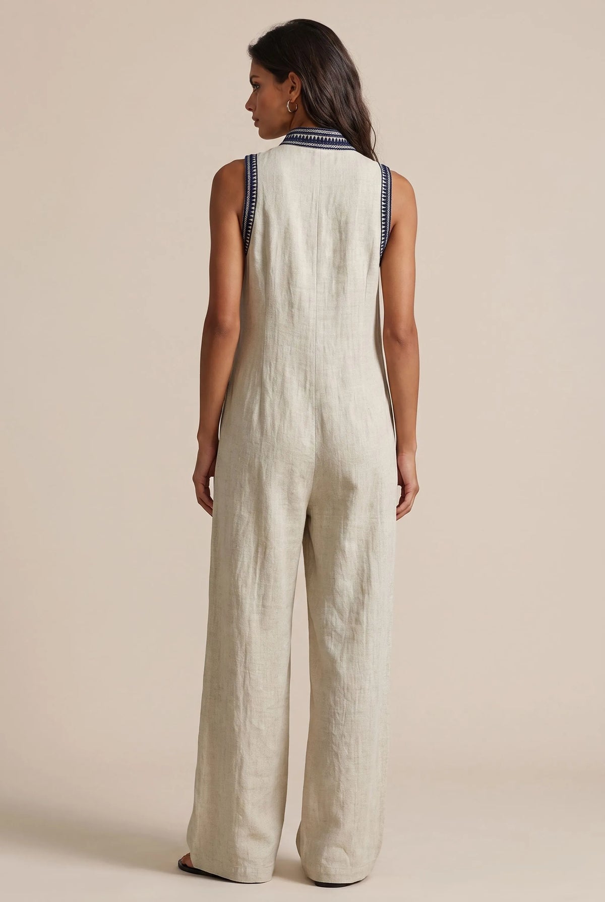 Breezia | Ärmelloser Weiter Sommer-Jumpsuit