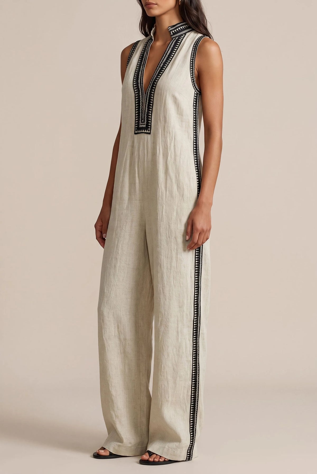 Breezia | Ärmelloser Weiter Sommer-Jumpsuit