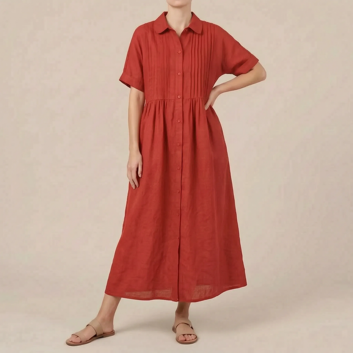 Brezeo | Weit Geschnittenes Maxikleid
