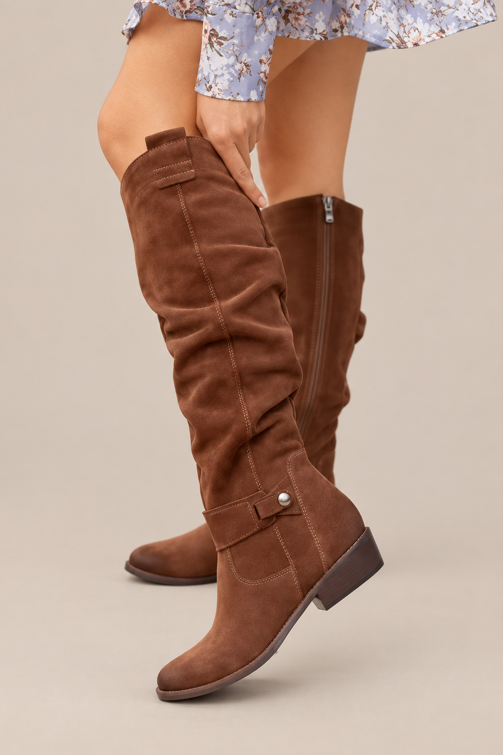 Brielle | Winterstiefel Damen mit gerafftem Schaft