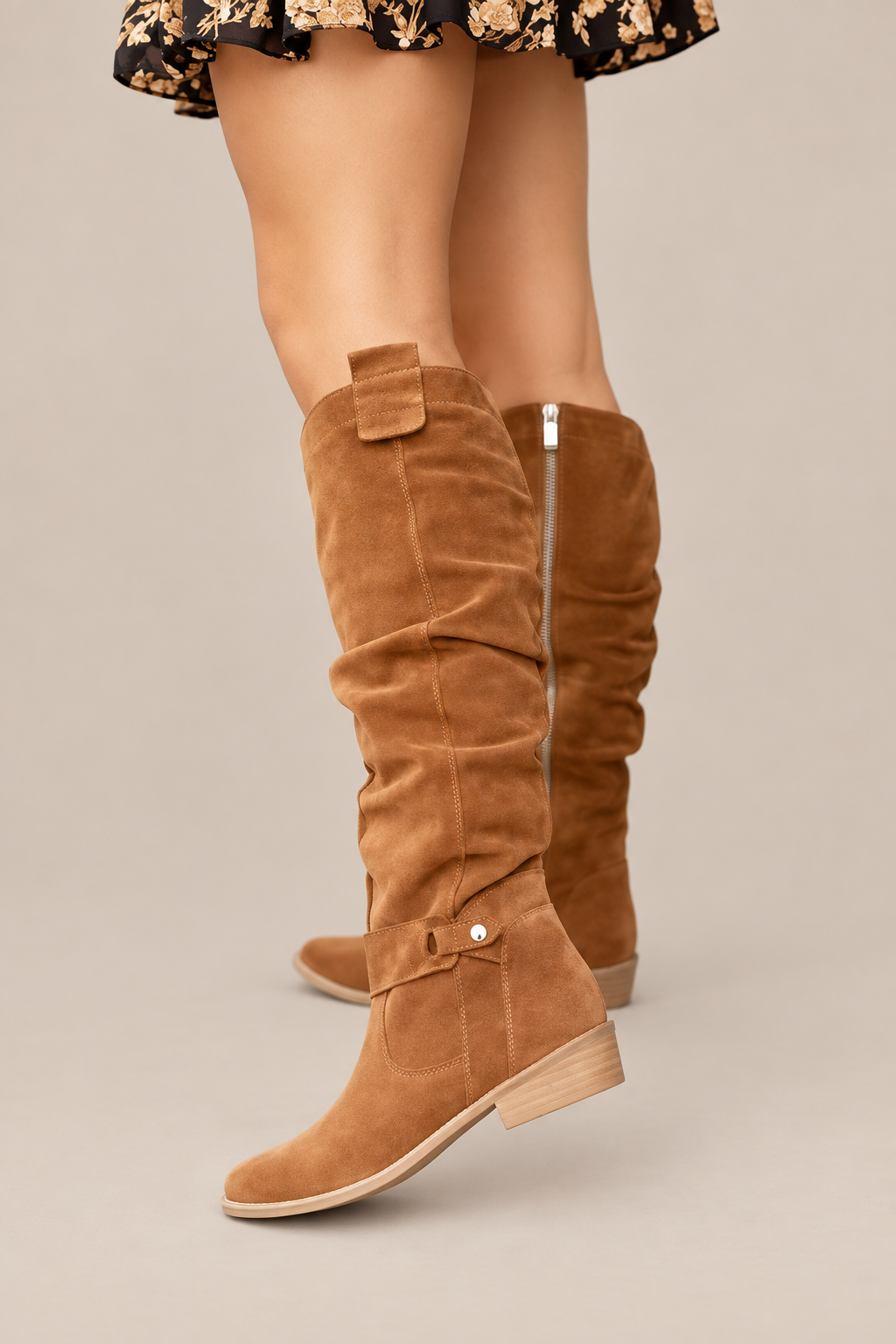 Brielle | Winterstiefel Damen mit gerafftem Schaft