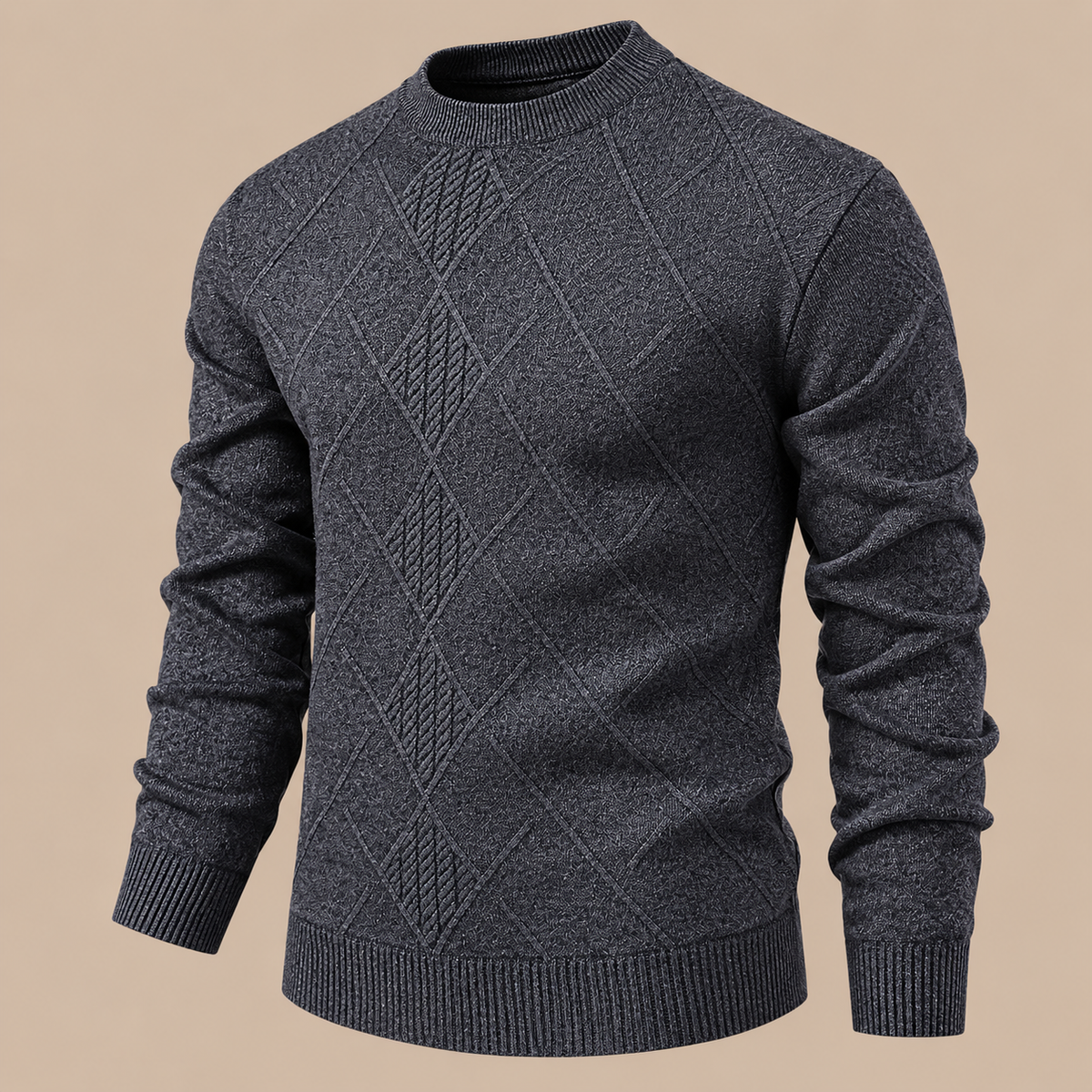 Calvin | Wollpullover Herren mit dezentem Rautenmuster
