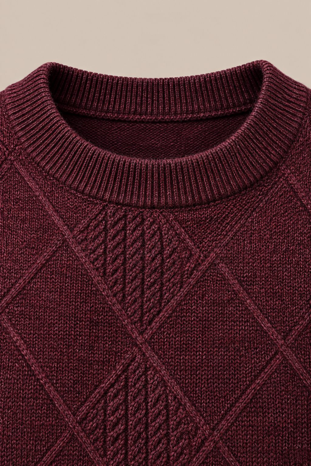 Calvin | Wollpullover Herren mit dezentem Rautenmuster