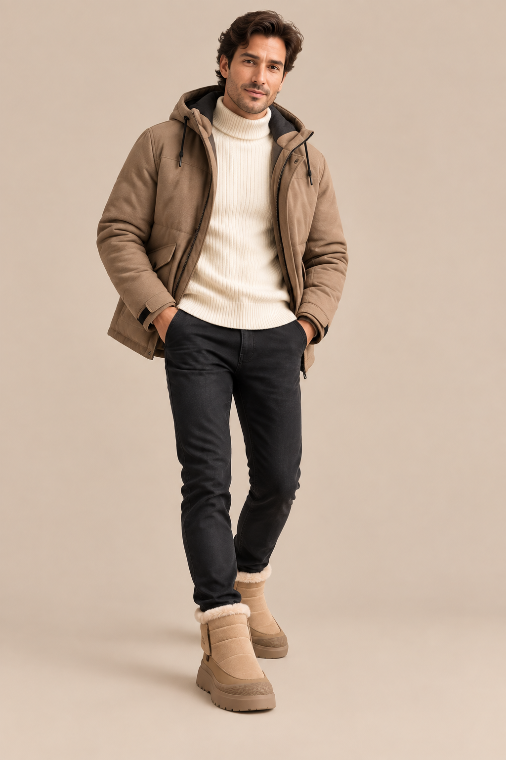 Carl | Winterstiefel Herren mit warmem Futter und Reissverschluss