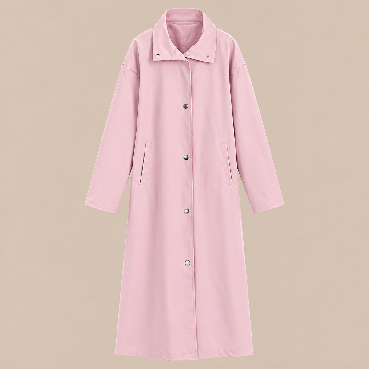 Carla | Trenchcoat Damen mit geradem Langschnitt