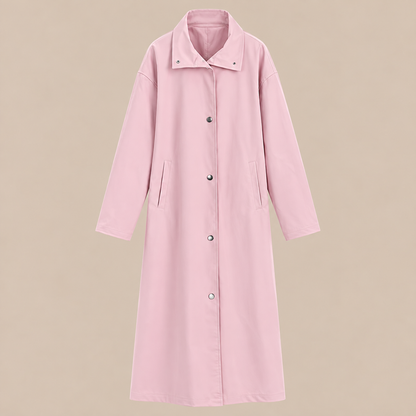 Carla | Trenchcoat Damen mit geradem Langschnitt