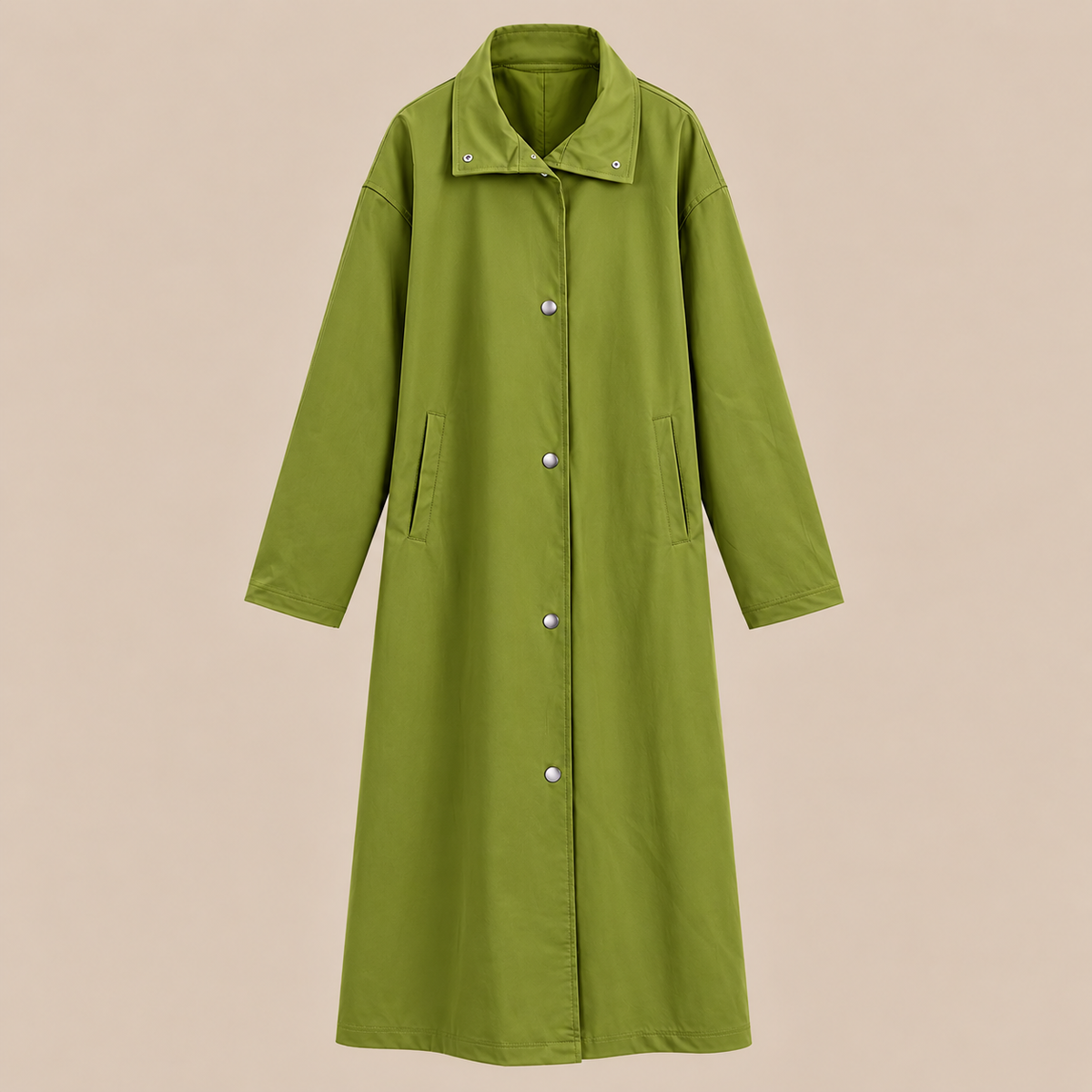 Carla | Trenchcoat Damen mit geradem Langschnitt