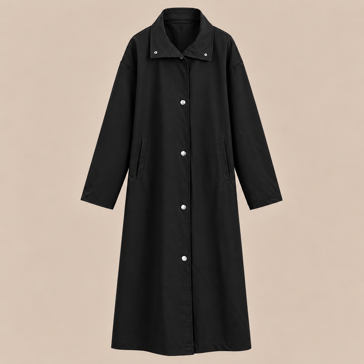 Carla | Trenchcoat Damen mit geradem Langschnitt
