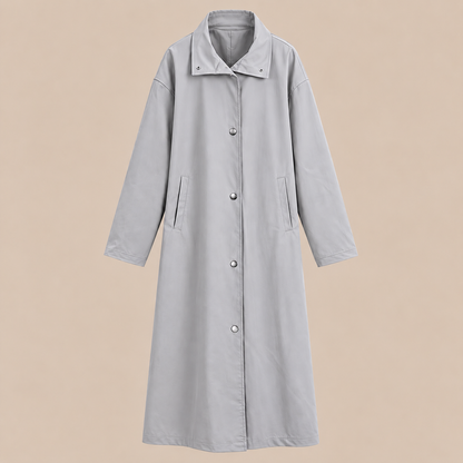 Carla | Trenchcoat Damen mit geradem Langschnitt