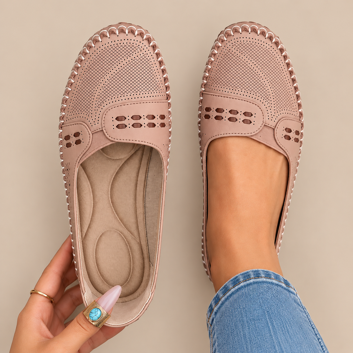 Cassandra | Loafers Damen mit gepolstertem Fussbett