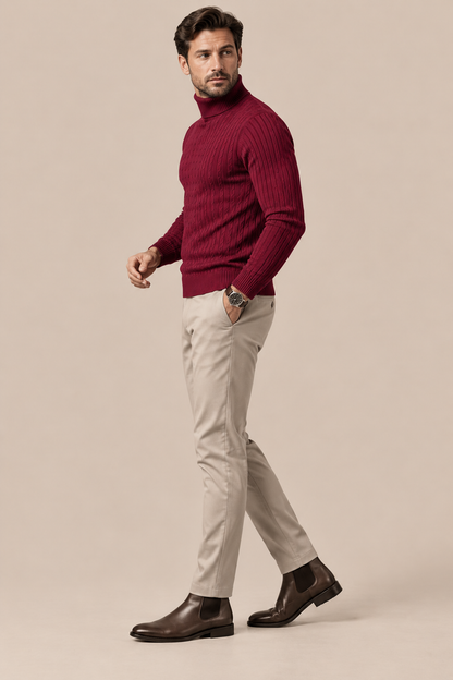 Cassian | Strickpullover Herren mit elegantem Rollkragen