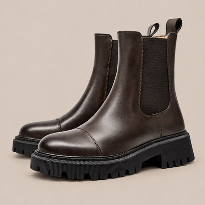 Celestia | Winterstiefel Damen im Chelsea-Stil mit Profilsohle
