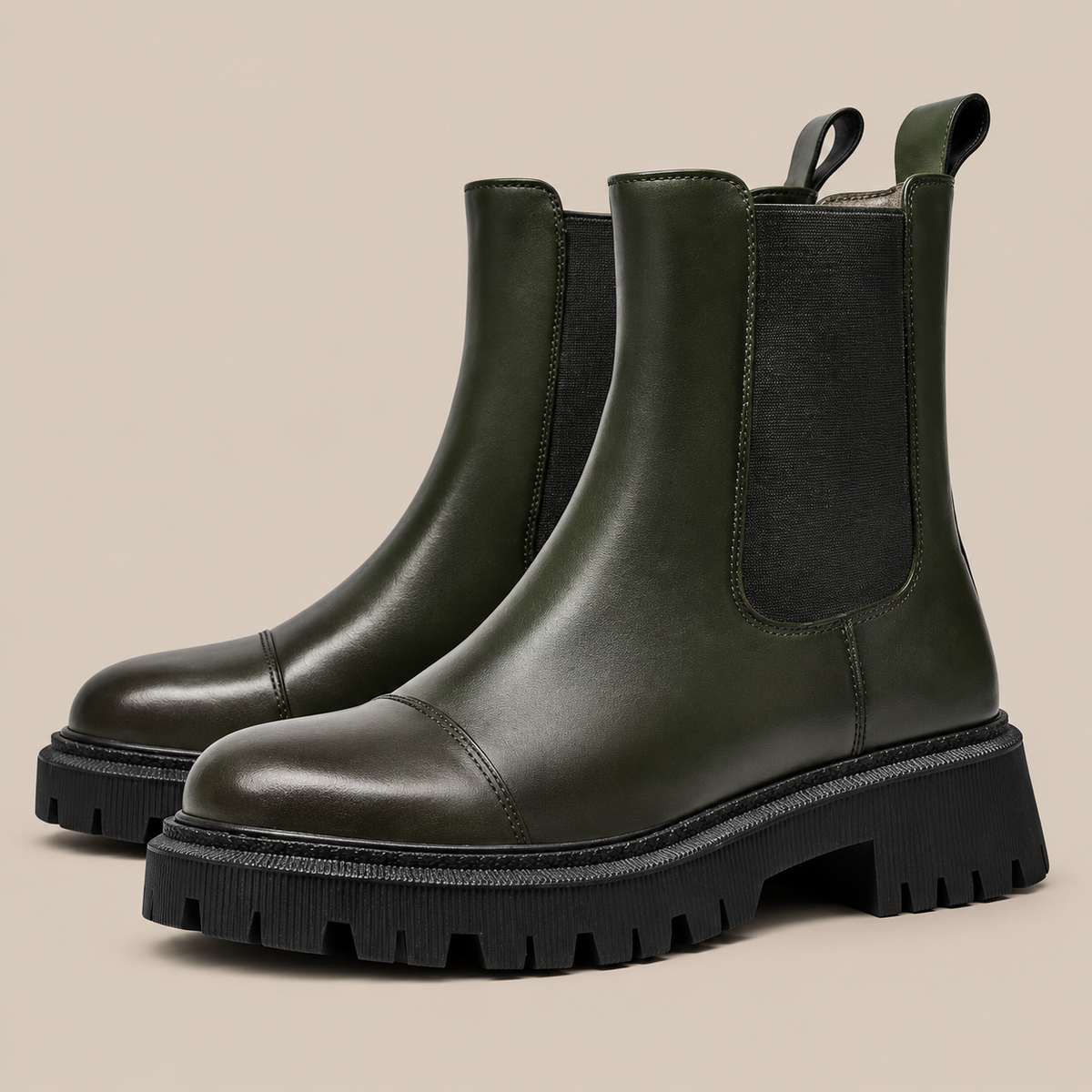 Celestia | Winterstiefel Damen im Chelsea-Stil mit Profilsohle