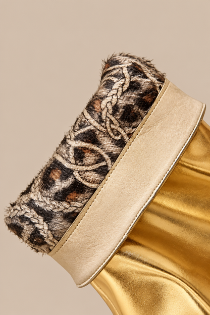 Charlene | Fold Over Boots mit spitzer Zehenpartie