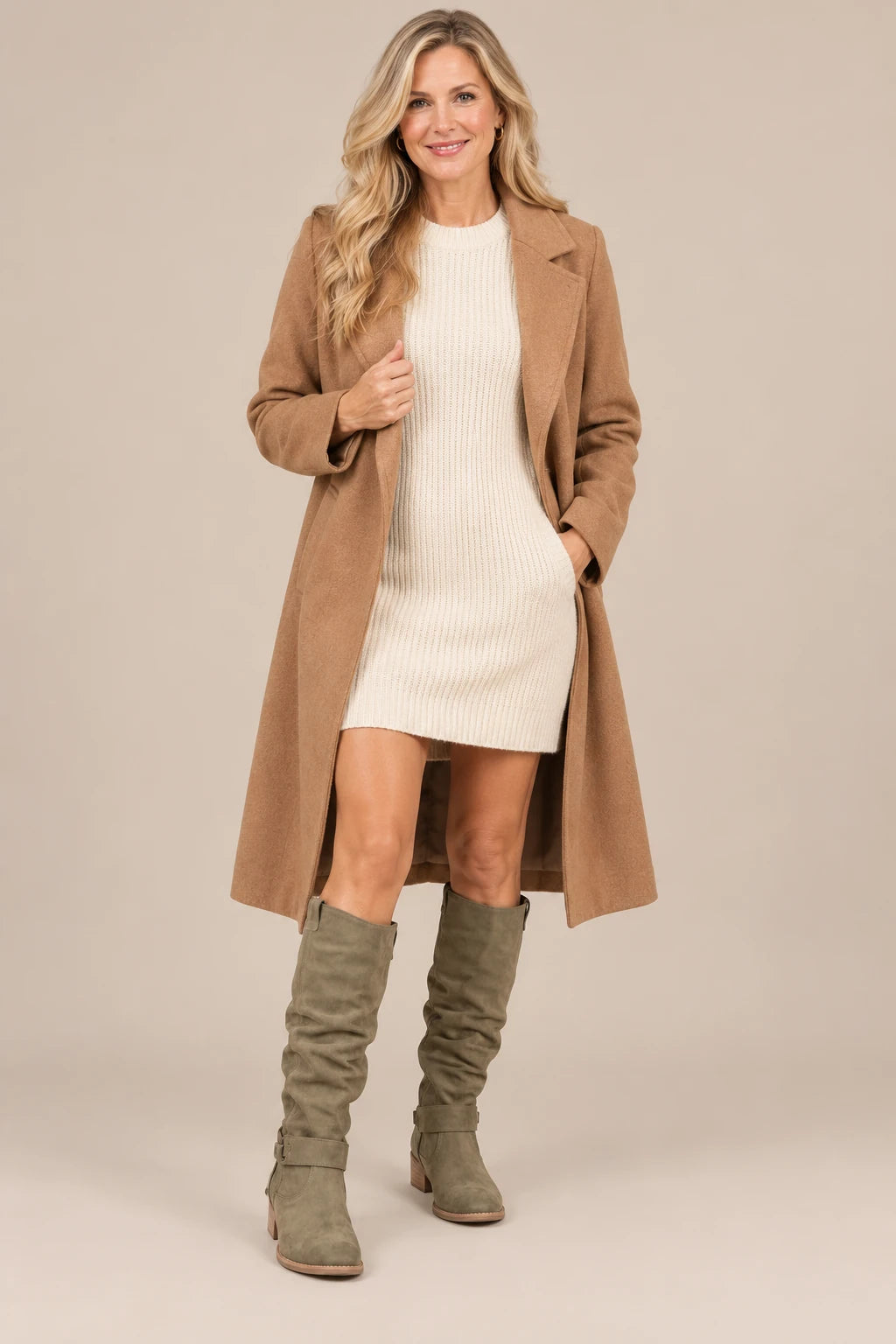 Charlina | Weitschaftstiefel Damen knielang mit weitem Schaft
