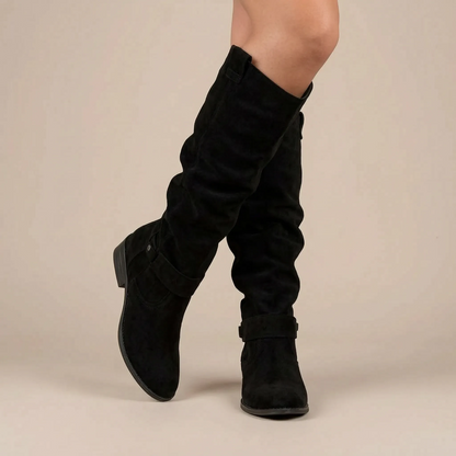 Charlina | Weitschaftstiefel Damen knielang mit weitem Schaft
