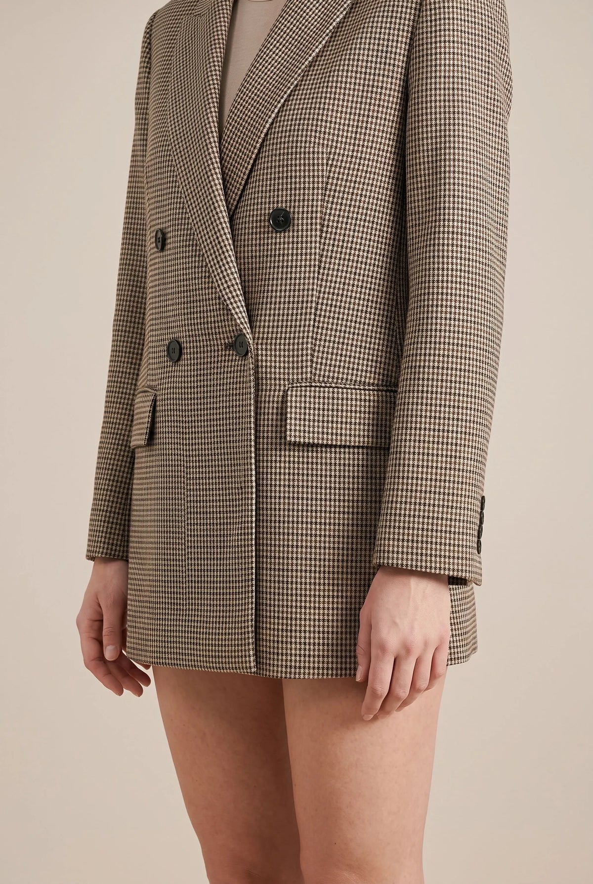 Checka | Klassischer Doppelreihiger Karo-Blazer