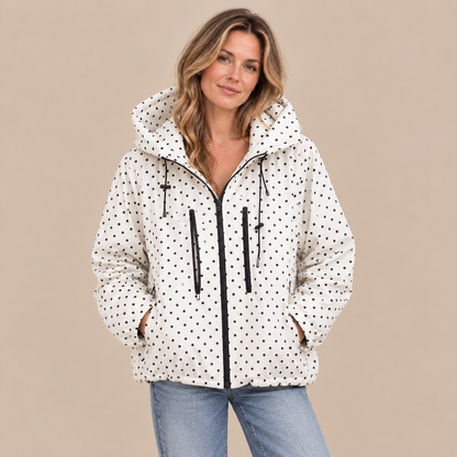 Cherry | Regenjacke Damen mit Polka-Dot-Muster