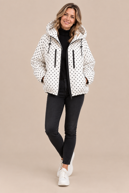 Cherry | Regenjacke Damen mit Polka-Dot-Muster