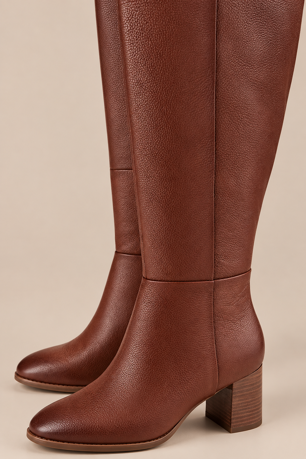 CityStrider | Winterstiefel Damen mit hohem Schaft und Blockabsatz