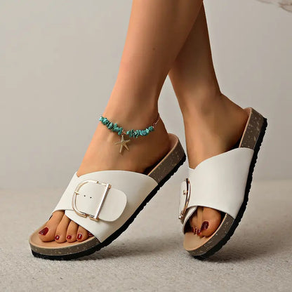 Elena | Elegante und bequeme orthopädische Flachsandale