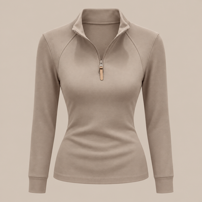 Clarity | Troyer Damen mit Reissverschluss und schlanker Passform