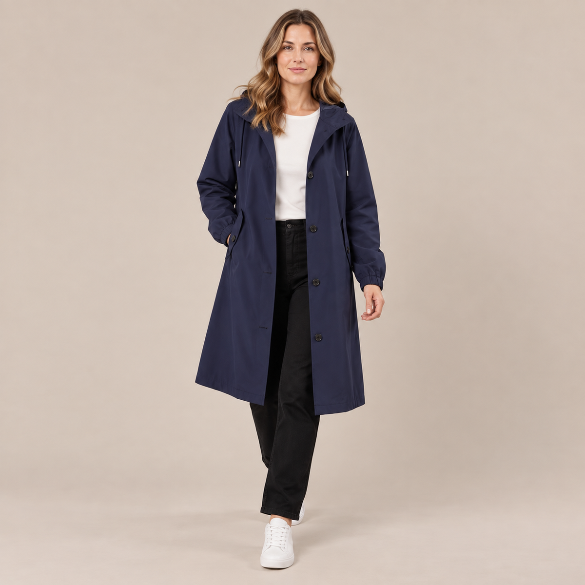 Coatavia | Lässiger Oversize Trenchcoat Mit Kapuze