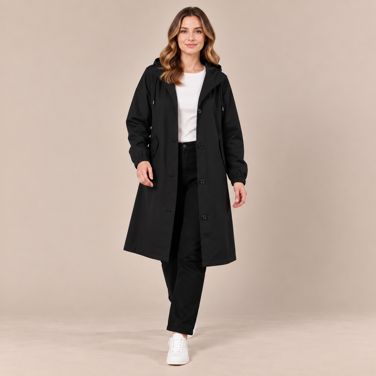Coatavia | Lässiger Oversize Trenchcoat Mit Kapuze