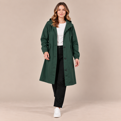 Coatavia | Lässiger Oversize Trenchcoat Mit Kapuze
