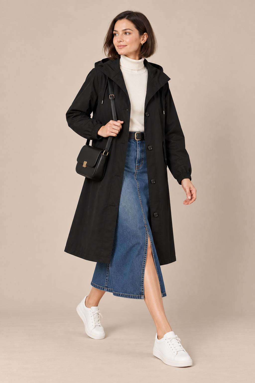 Coatavia | Lässiger Oversize Trenchcoat Mit Kapuze