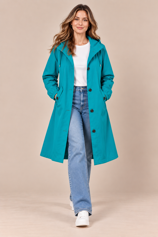 Coatavia | Lässiger Oversize Trenchcoat Mit Kapuze