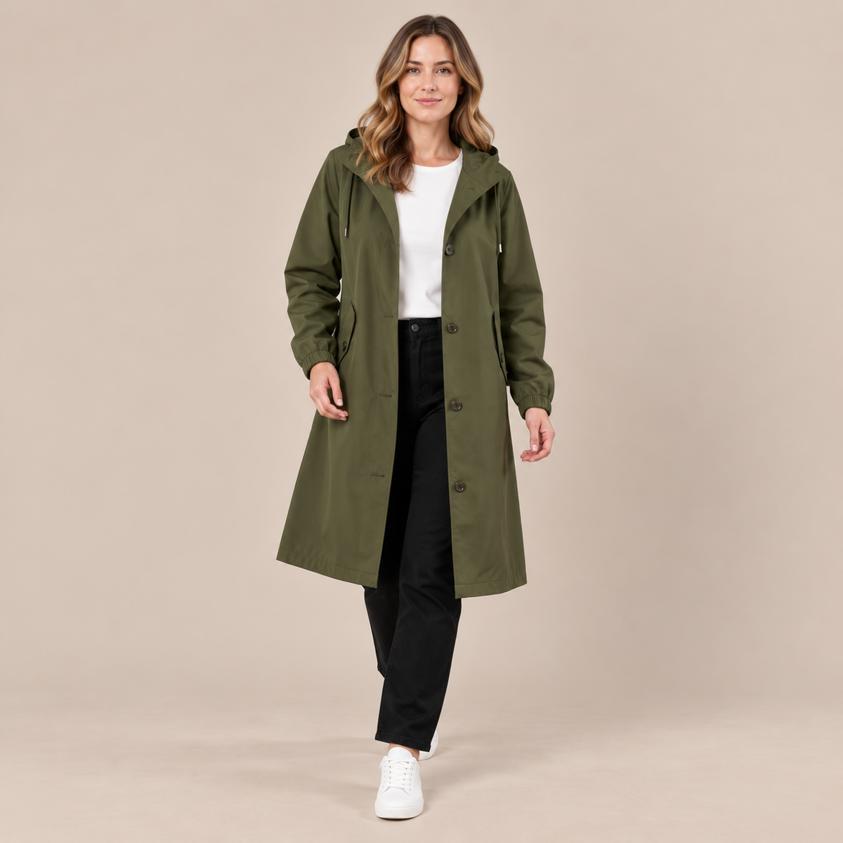 Coatavia | Lässiger Oversize Trenchcoat Mit Kapuze