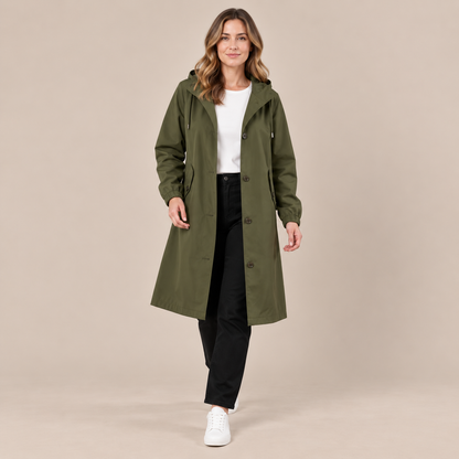 Coatavia | Lässiger Oversize Trenchcoat Mit Kapuze