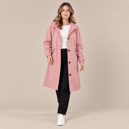 Coatavia | Lässiger Oversize Trenchcoat Mit Kapuze